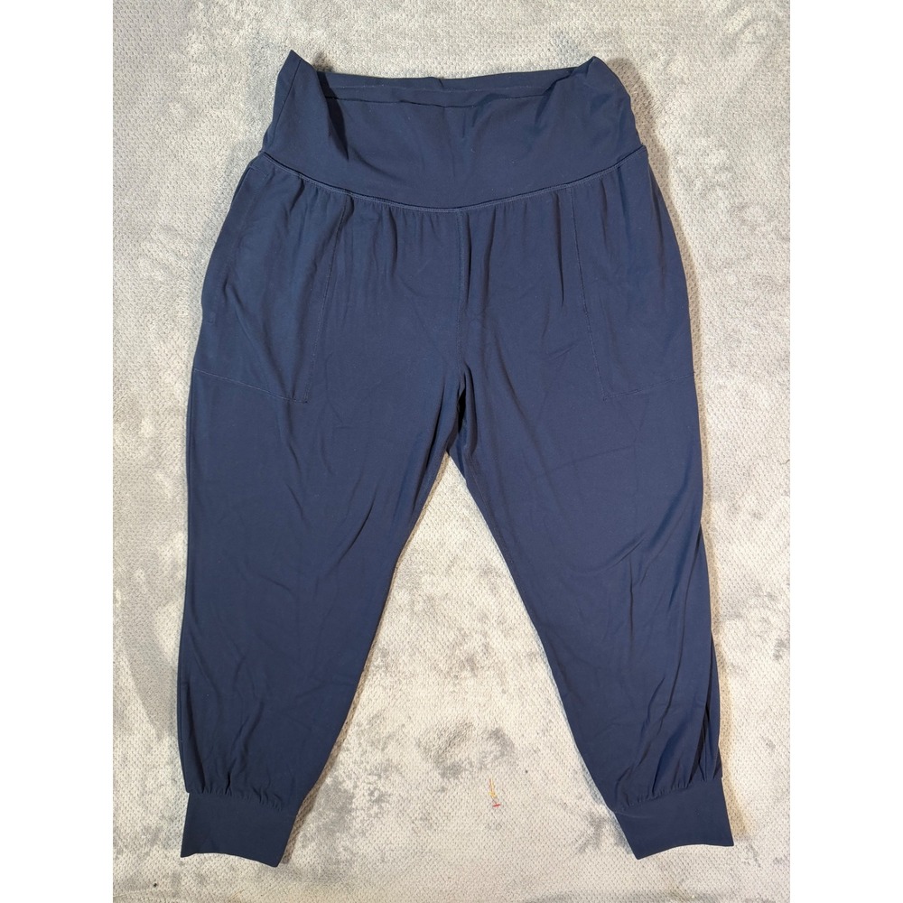 Athleta Salutation Jogger II Powervita Navy Blue Women's Large Petite Loungewear
